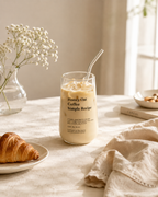 Honey Oat Glass Tumbler + Straw