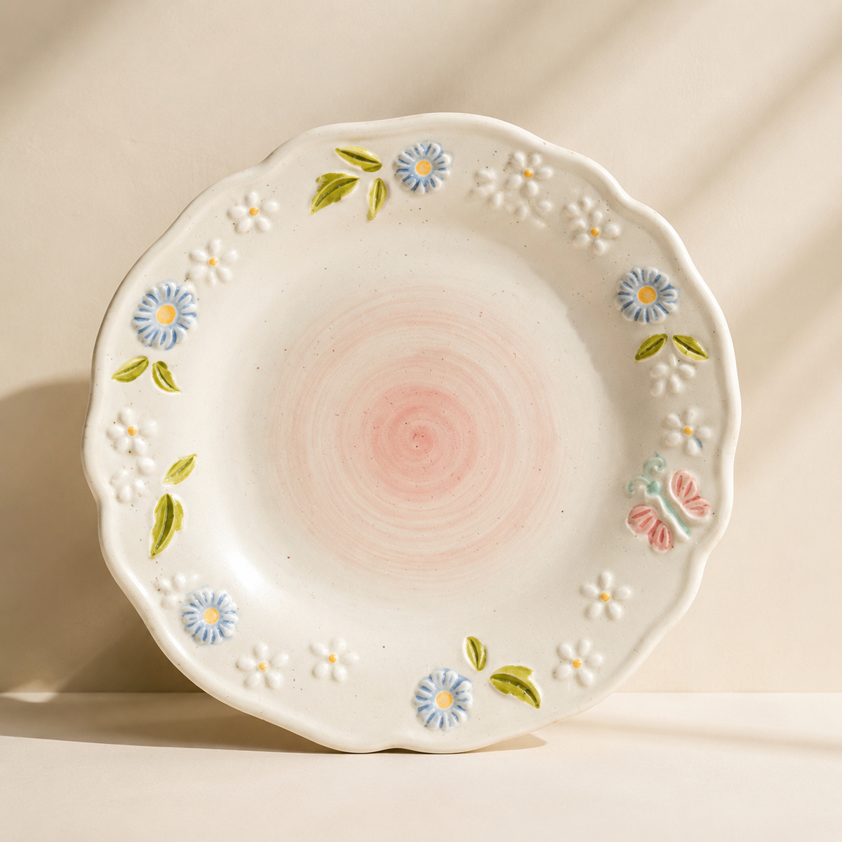 French Garden Ceramic Plate