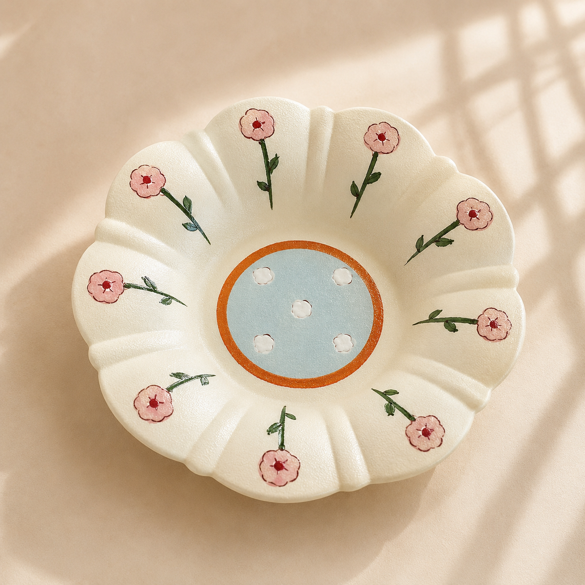 Morning Bloom Ceramic Plate