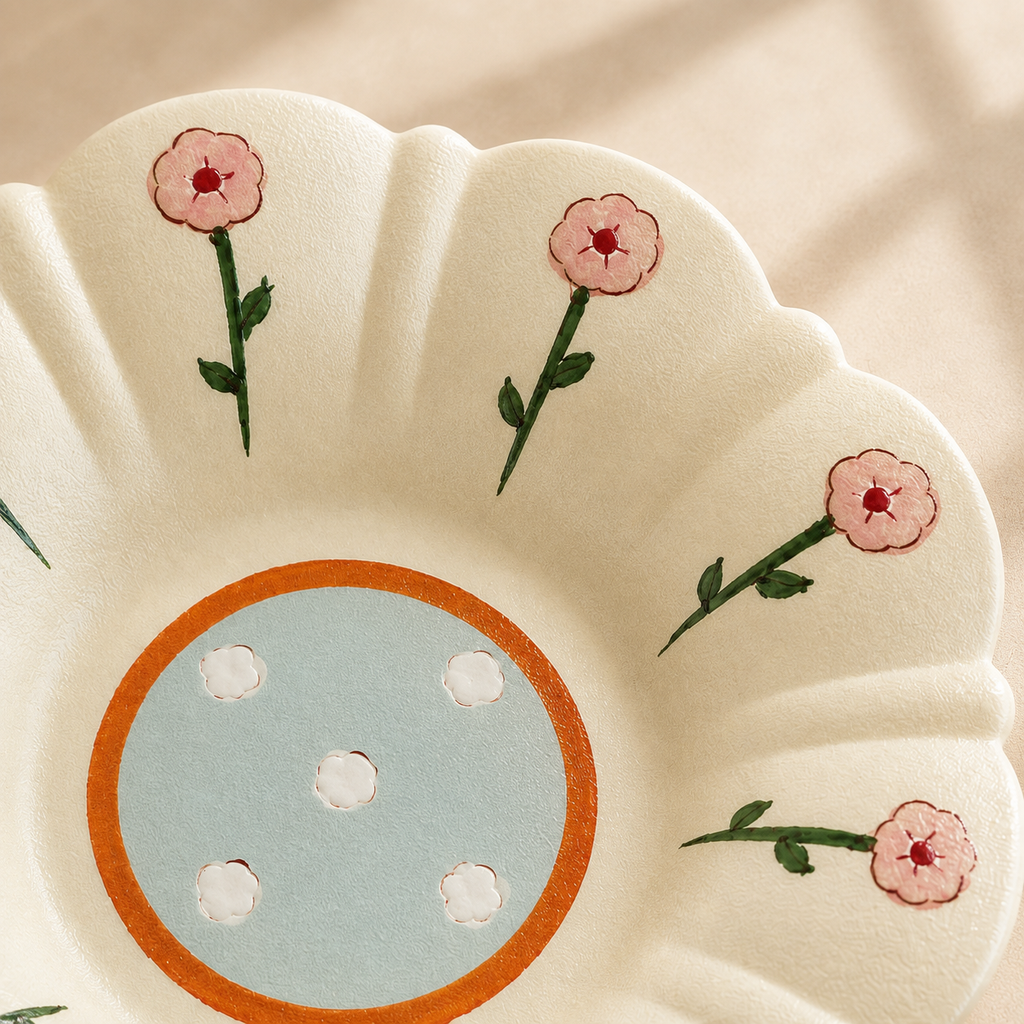 Morning Bloom Ceramic Plate