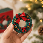 Holiday Wreath Candle