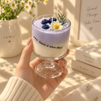 Blueberry Bloom Goblet Candle